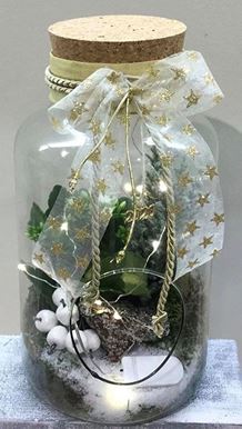 Picture of Christmas Arrangement in Glass