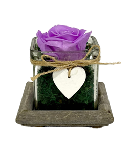 Picture of Wooden Base Forever Purple Lilac