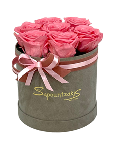 Picture of Grey Box Forever Roses Pink