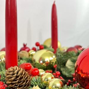 Picture of Christmas tabletop wreath with candles No.213