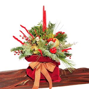 Εικόνα της Σύνθεση Χριστουγεννιάτικο Πουγκί No.6581